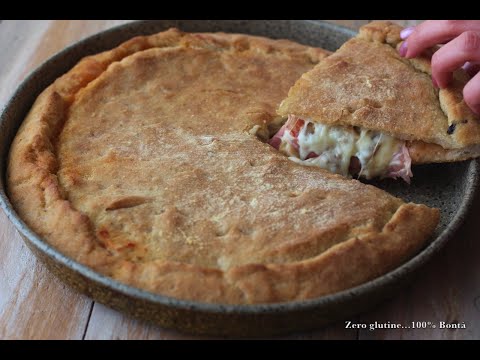 PIZZA RIPIENA FATTA IN CASA 😍 Spettacolare con funghi e mozzarella