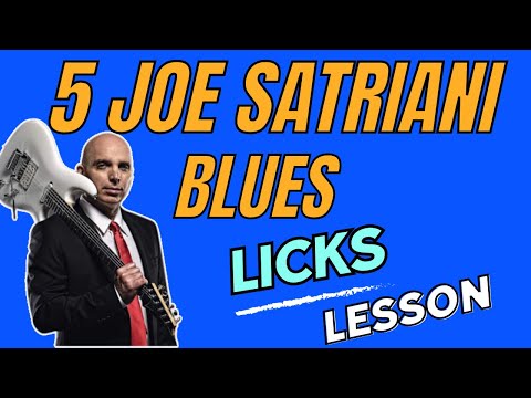 5 Great Joe Satriani Blues Licks Lesson