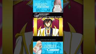 Lelouch Sacrificed himself for the world's sake 😭 #anime #shorts