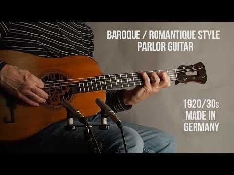 Baroque Deco Parlor Guitar 1920s - Natural image 26
