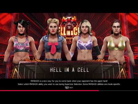 WWE 2K19 Lacey Evans vs. Dakota Kai vs. Candice LaRae vs. Maria Kanellis