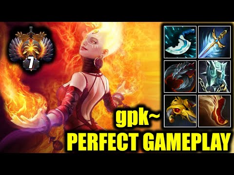 🔥 PERFECT GAMEPLAY - 24-0 LINA - gpk~ - Dota 2 Pro Game Highlights