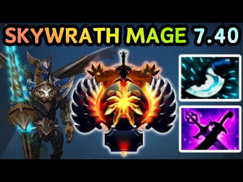 🔥 NEW PATCH 7.40 SKYWRATH MAGE MID ONE SILENCE ONE KILL | DOTA 2 GAMEPLAY 🔥