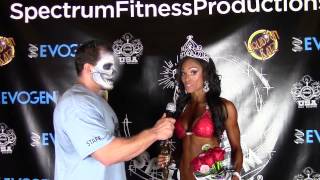 SNAC Athlete Breena Martinez 4th Place IFBB Pro Bikini Sac Show  - November 1, 2014