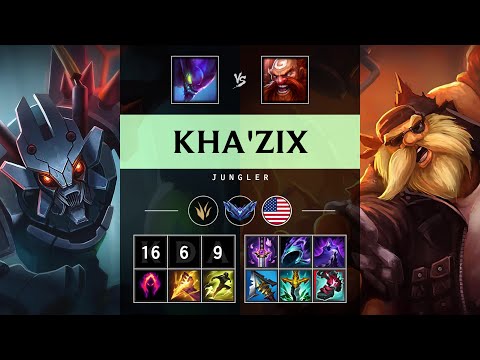 Kha'Zix Jungle vs Gragas - NA Diamond Patch 25.10