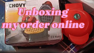 Unboxing my mini waffle maker 🧇#shopping #online #tiktok