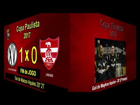 NARRAÇÃO - XV de Piracicaba 1 x 0 Linense pela 7ª rodada da 1 fase da Copa Paulista 2017