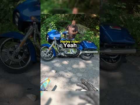 Biker Crashes On Brand New Harley