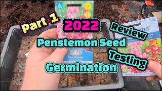 Penstemon seed review & germination test