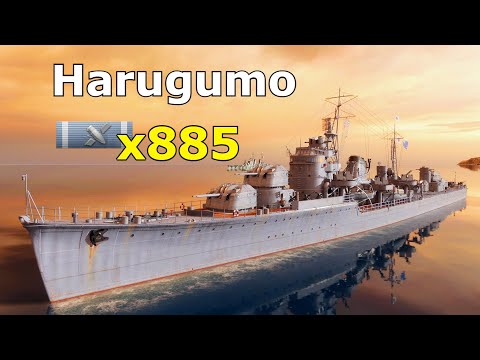 World of WarShips Harugumo - 7 Kills 256K Damage