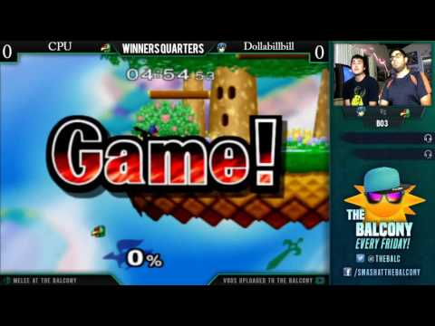 Melee at the Balcony 71 - Winners Quarters ft. CPU (Falco) VS Dollabillbill (Marth)