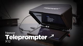 Neewer X12 Teleprompter Unboxing and Testing - Will It Work With A Small Monitor Connected to PC?