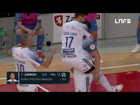 Gol Juanqui (2-0) Fútbol Emotion Zaragoza - Viña Albali Valdepeñas. J30, 1Div. LNFS