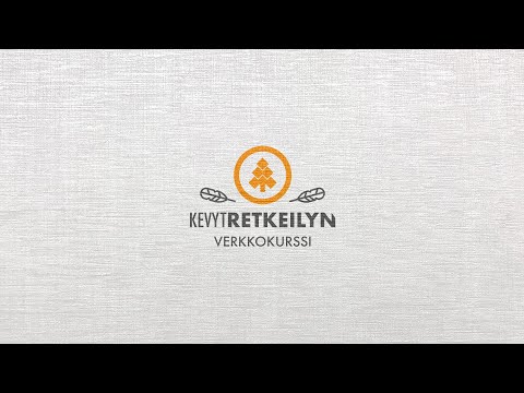 Kevytretkeilykurssi - Video - Aiheena kevytretkeilyvarusteet