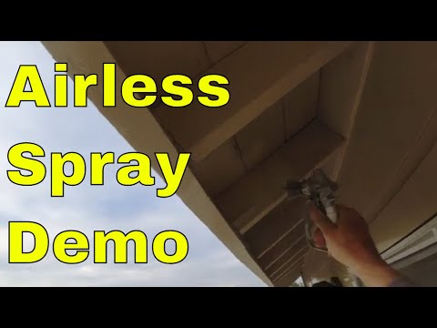 AIRLESS SPRAY - Demo -  Vevor X6 similar to Graco x5 by a professional painter