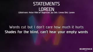 Loreen - &quot;Statements&quot;