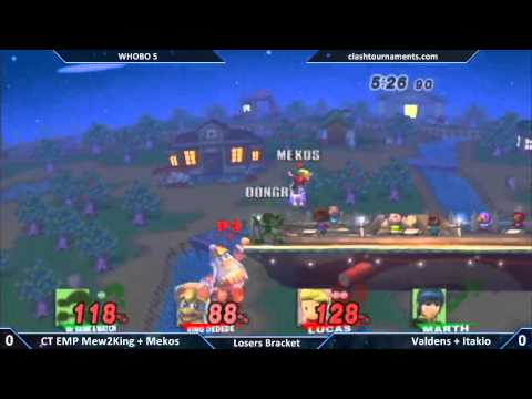 WHOBO 5 - CT Mew2King + Mekos vs Valdens + Itakio - SSBB
