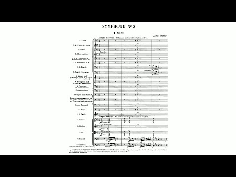 Gustav Mahler - 2. Sinfonie (mit Partitur)