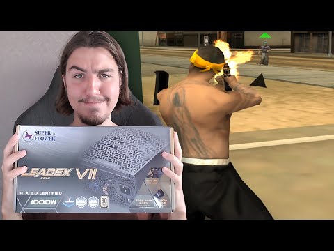 анбоксинг блока питания Super Flower Leadex VII + капты