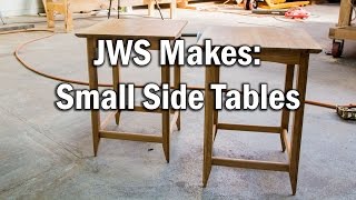 JWS Makes: Small Side Tables Out Of Blackbutt