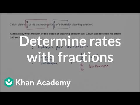 Rate problems with fractions