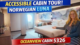 Norwegian Luna ACCESSIBLE Oceanview Cabin Tour | Is This Right for You?