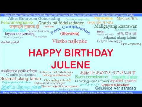 Julene   Languages Idiomas - Happy Birthday