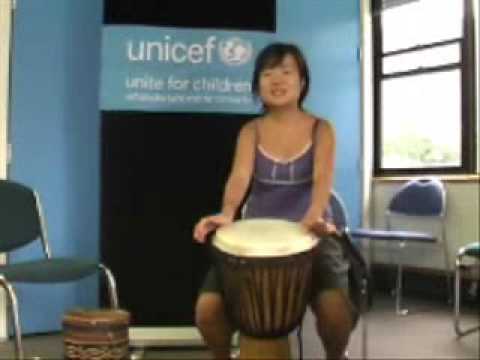 UNICEF NZ Staff Banging the Drum