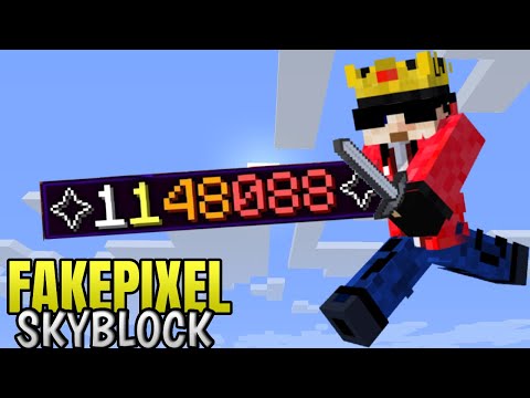 "Crazy BMX tricks to boost your damage in FAKEPIXEL SkyBlock" - Hindi