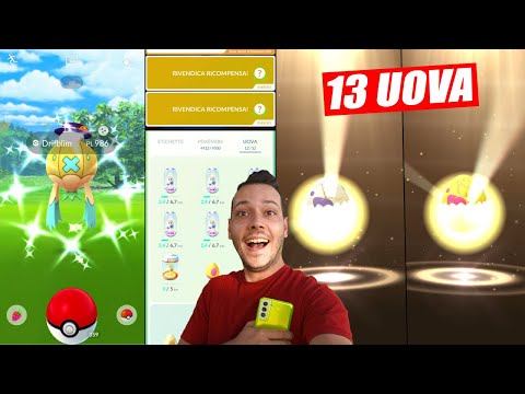 SHINY DRIFBLIM & SCHIUDO 13 UOVA DA 7-10 KM - Pokémon GO