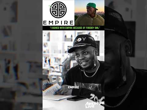 "I signed with EMPIRE because of Fireboy" — #olamide  🎥: @afrobeatspodcast #fireboydml #empire