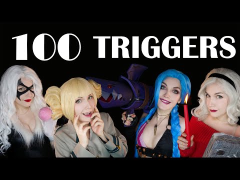 ASMR 🧜🦸 100 TRIGGERS in 10 MINUTES & 20 COSPLAY 🧚♀🧙 АСМР 100 ТРИГГЕРОВ за 10 МИНУТ и 20 ПЕРСОНАЖЕЙ