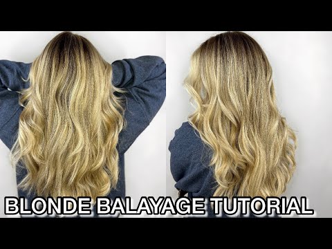 How to do a BLONDE BALAYAGE | Balayage TECHNIQUE on...