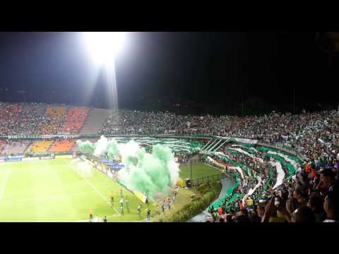 "Salida Nacional (1) vs Medellín (0) Septiembre 13" Barra: Los del Sur • Club: Atlético Nacional • País: Colombia