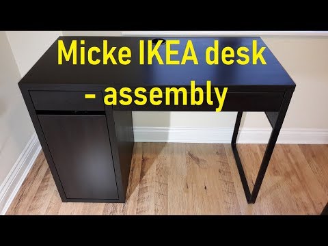 Ikea Micke Schreibtisch aufbauen