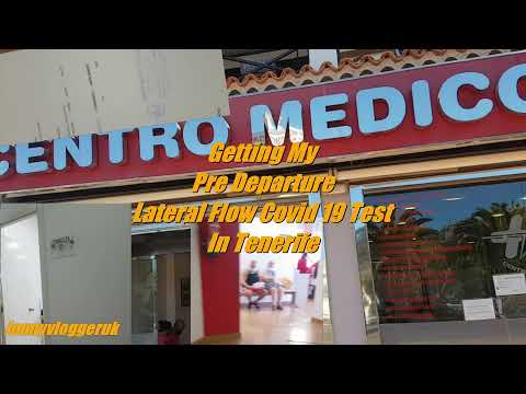 Tenerife Getting my Pre Departure Covid 19 test and result