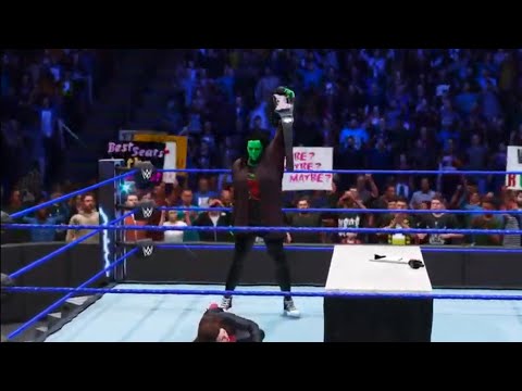 SHE HULK VS BROOKLYN CONTRACT SIGNING! | WWE 2K20 HULKcareer