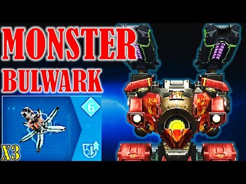UNSTOPPABLE BULWARK With 3 FORTIFIER Module Gameplay - War Robots MK2 WR