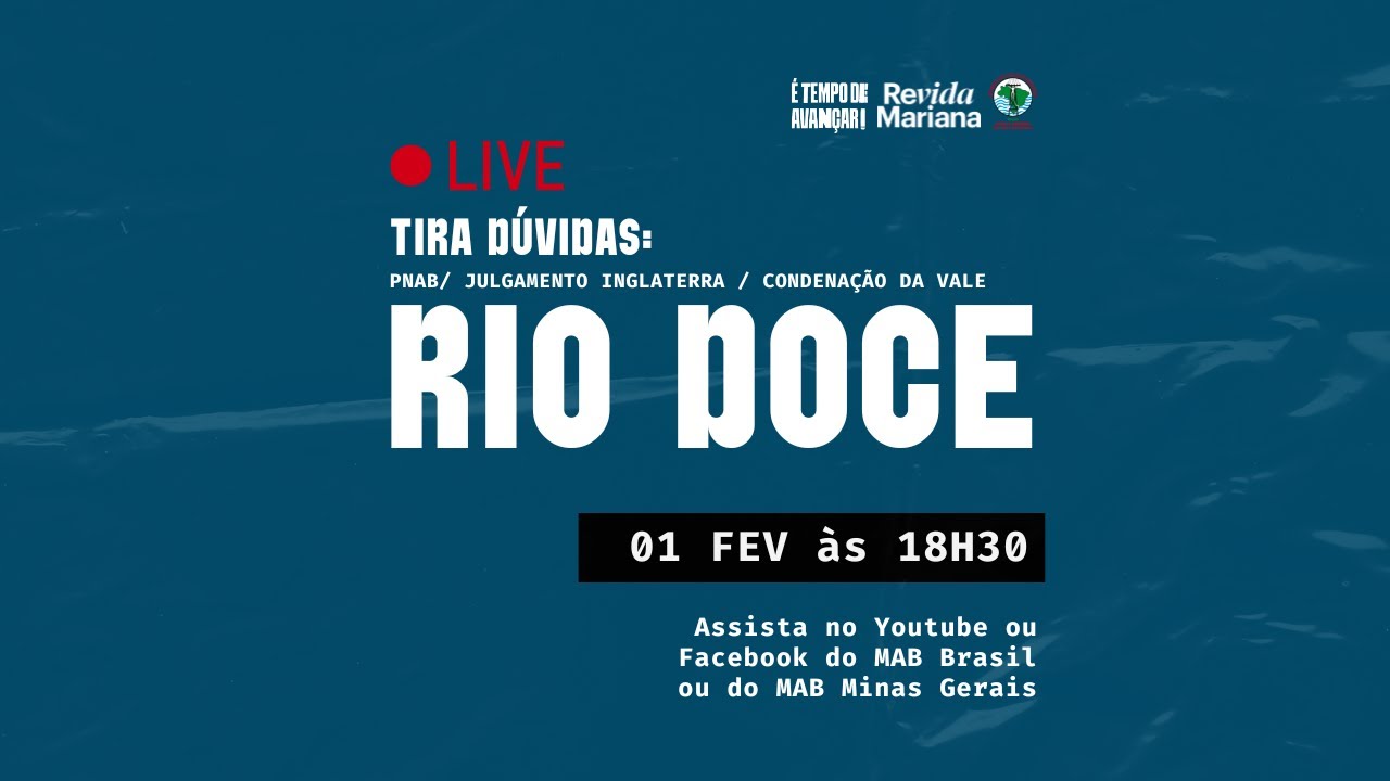 ⭕ LIVE | Tire dúvidas Rio Doce