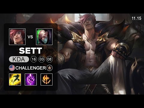Sett Top vs Singed - NA Challenger Patch 11.15