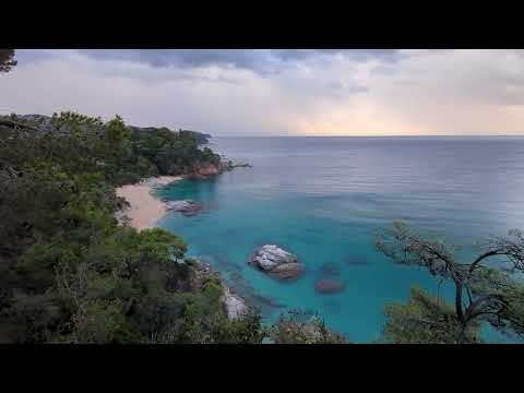 Cala Boadella and Santa Cristina Beach, Lloret de Mar, Costa Brava, Spain