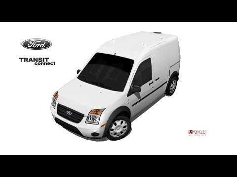 Ford Transit Connect, de 2010, 3d em SketchUp.