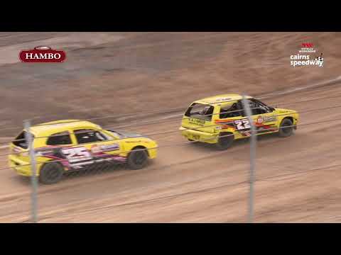 SEP23 JrSH1 at TWW Cairns Speedway Junior Sedans Heat 1