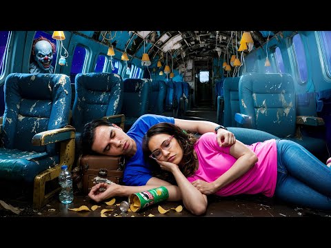 WE SPENT THE NIGHT IN AN ABANDONED PLANE AND THIS HAPPENED!