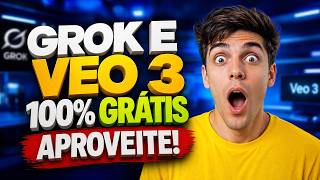 NOVA IA LIBEROU GROK E VEO 3 100% GRÁTIS (CORRA ANTES QUE ACABE).