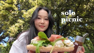 vlog | solo picnic at Flagstaff Garden | fresh cheese + fresh bread