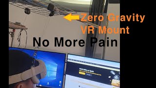 Zero gravity VR headset Mount. No More Face Pain !