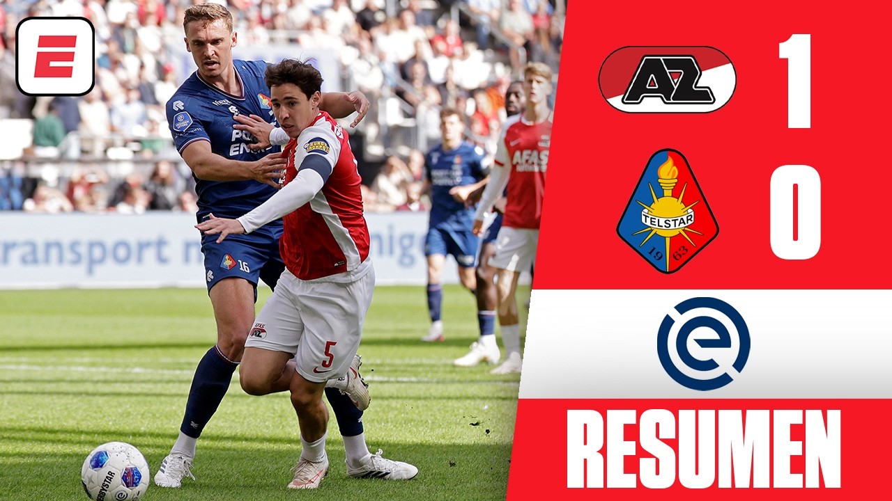 MATEO CHÁVEZ y AZ ALKMAAR siguen invictos en la EREDIVISIE tras derrotar 1-0 al TELSTAR | Resumen