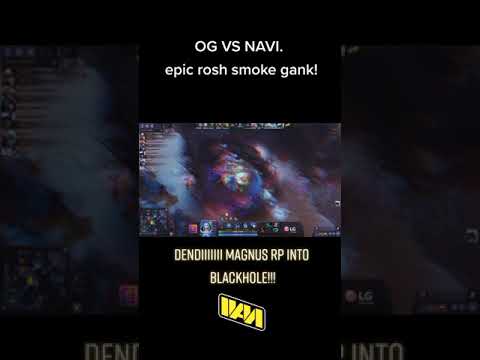 NAVI vs OG. wombo combo dendi with mag rp into blackhole!!!