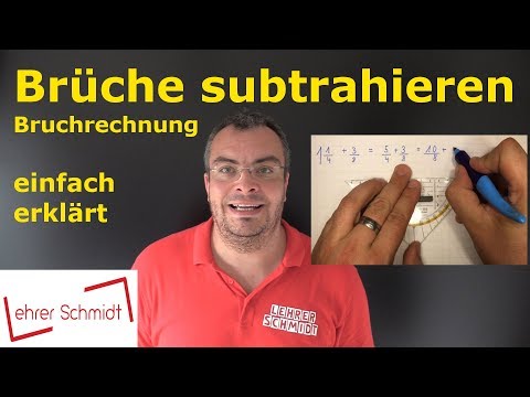 Subtracting fractions | Fractions explained simply | Lehrerschmidt